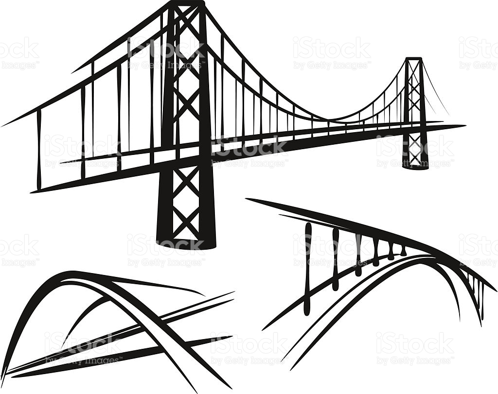 1024x811 Simple Illustration With A Set Of Bridges Bridges