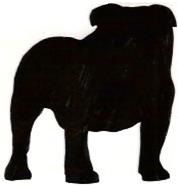 178x187 English Bulldog Silhouette