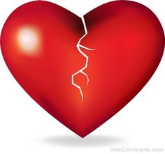 236x221 A Broken Heart, With A The Silhouette Of A Woman In The Left Half