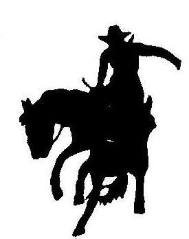 Bronc Rider Silhouette at GetDrawings | Free download