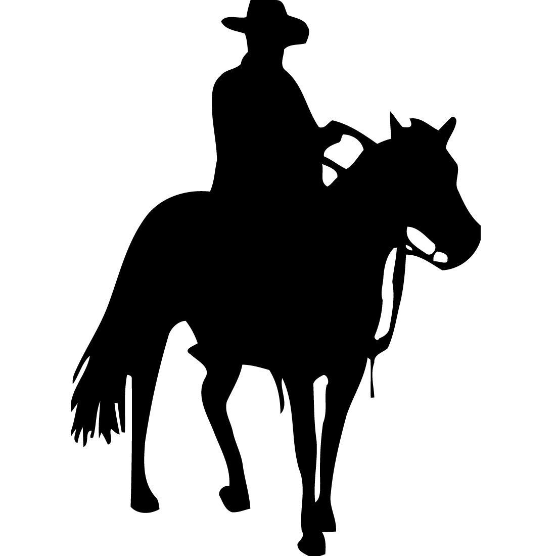 Bronc Rider Silhouette at GetDrawings | Free download