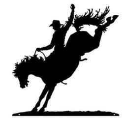 Bronc Rider Silhouette at GetDrawings | Free download