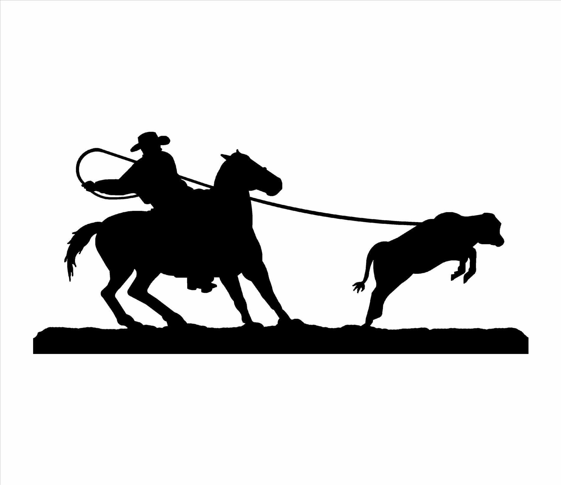 Bronc Rider Silhouette at GetDrawings | Free download