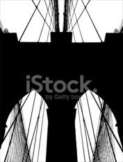 177x234 Brooklyn Bridge Silhouette Vector Stock Photos