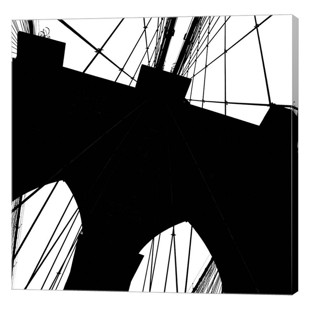 1000x1000 Metaverse Art Brooklyn Bridge Silhouette Canvas Wall Art