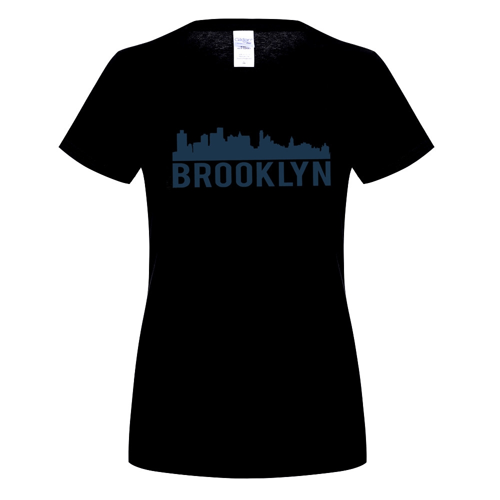1000x1000 Gildan Brooklyn City Skyline Silhouette Urban Nyc Fashion Novelty