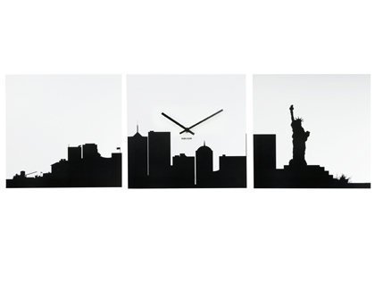 420x315 Karlsson New York 3 Piece Skyline Silhouette Wall Clock Amazon.co