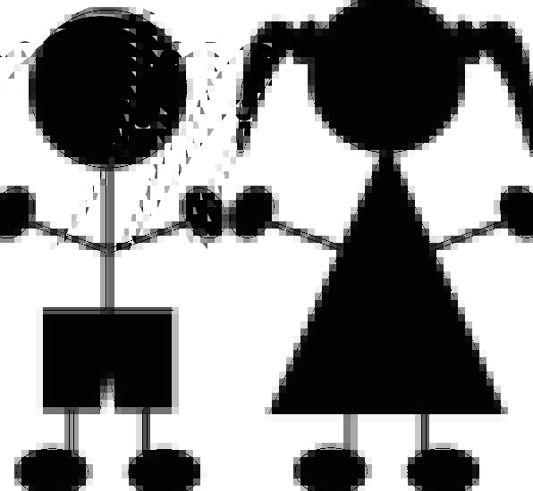 596x550 Kids, Dark, Boy, Lad, Black, Silhouette, Outline, Girl, Children