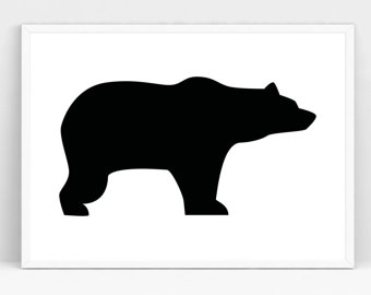340x270 Bear Silhouette Etsy