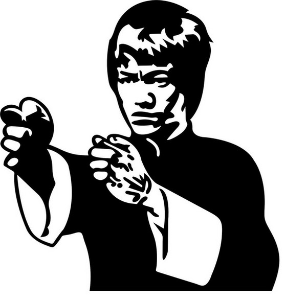 Bruce Lee Silhouette at GetDrawings | Free download