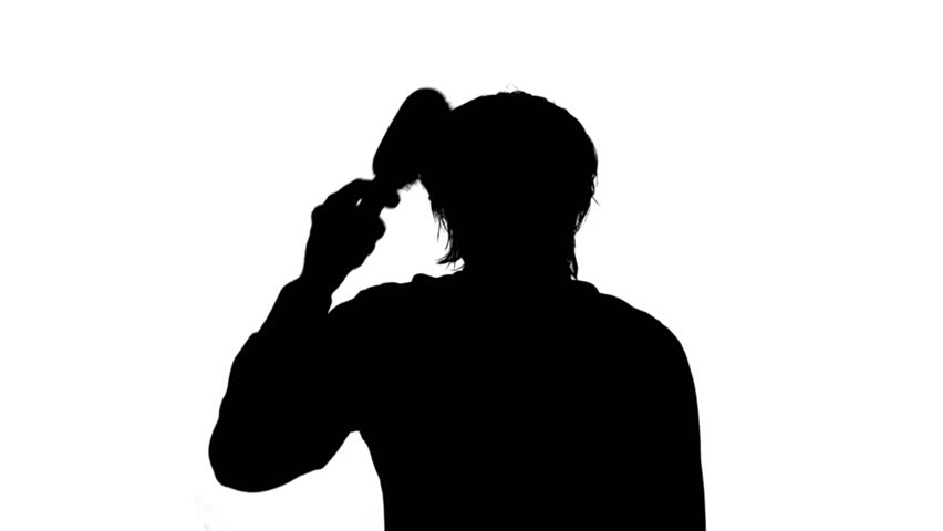 852x480 Male Hand Holding A Hairbrushmassage Combpaddle Brush Isolated