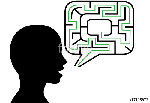 500x343 Puzzled Person Silhouette Talks In Maze Speech Bubble Solution