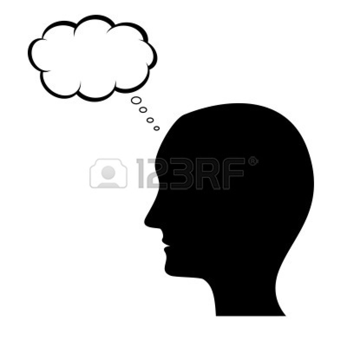 1200x1200 Thinking Man Silhouette With Clipart Panda