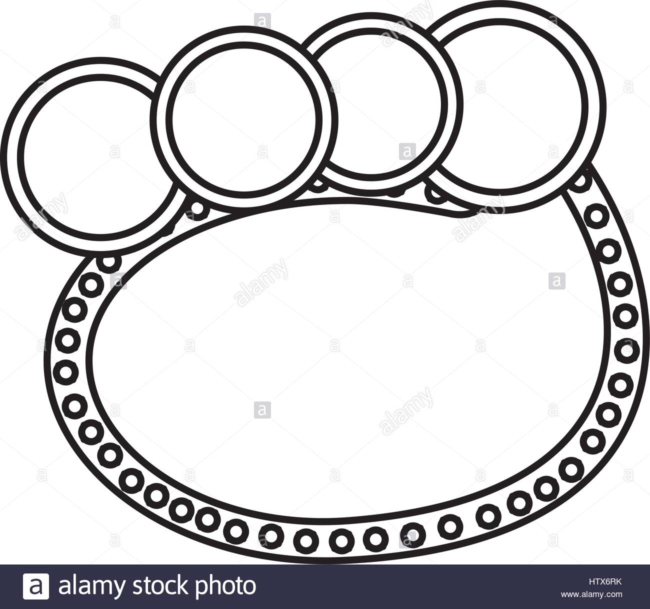 1300x1218 Silhouette Oval Bubble With Circles Stock Vector Art