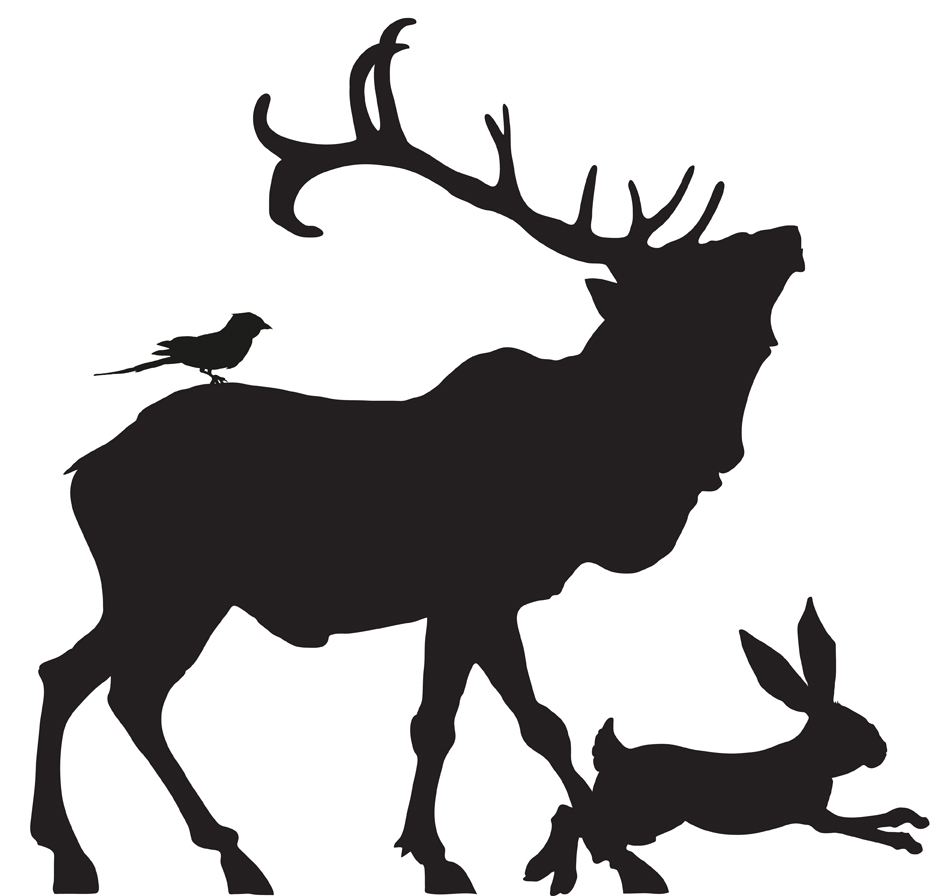 945x896 Deer Head Silhouette On Clipart Library Deer Silhouette, Pallet