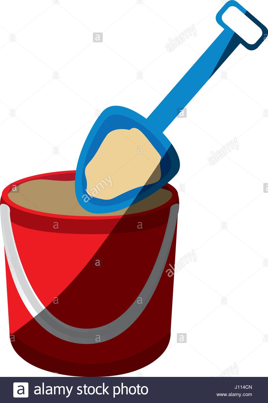 926x1390 Color Silhouette With Bucket Sand And Shovel With Middle Shadow