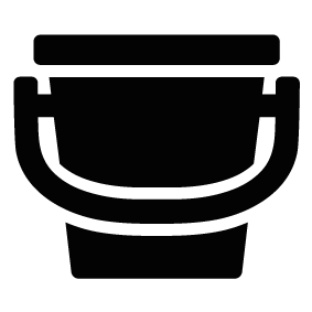 283x283 Bucket Silhouette Silhouette Of Bucket