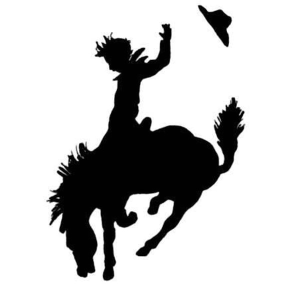 Bucking Bronco Silhouette at GetDrawings | Free download