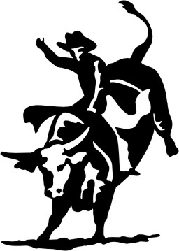 Bucking Bull Silhouette at GetDrawings | Free download