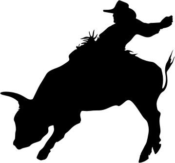 Bucking Bull Silhouette at GetDrawings | Free download