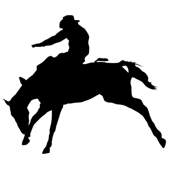 Bucking Horse Silhouette at GetDrawings | Free download