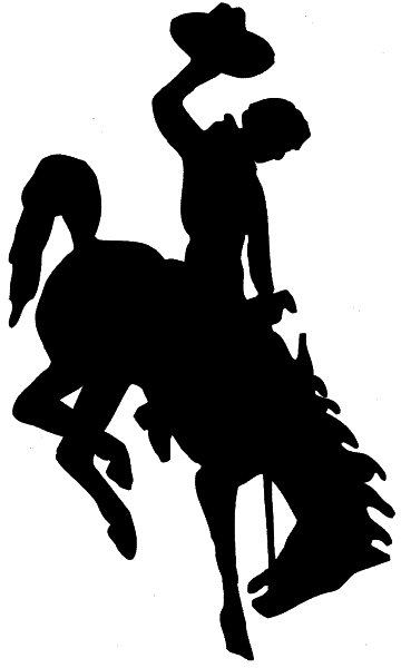 Bucking Horse Silhouette at GetDrawings | Free download