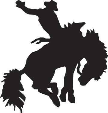 Bucking Horse Silhouette Clip Art at GetDrawings | Free download