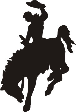 244x360 Bucking Horse Silhouette Clipart