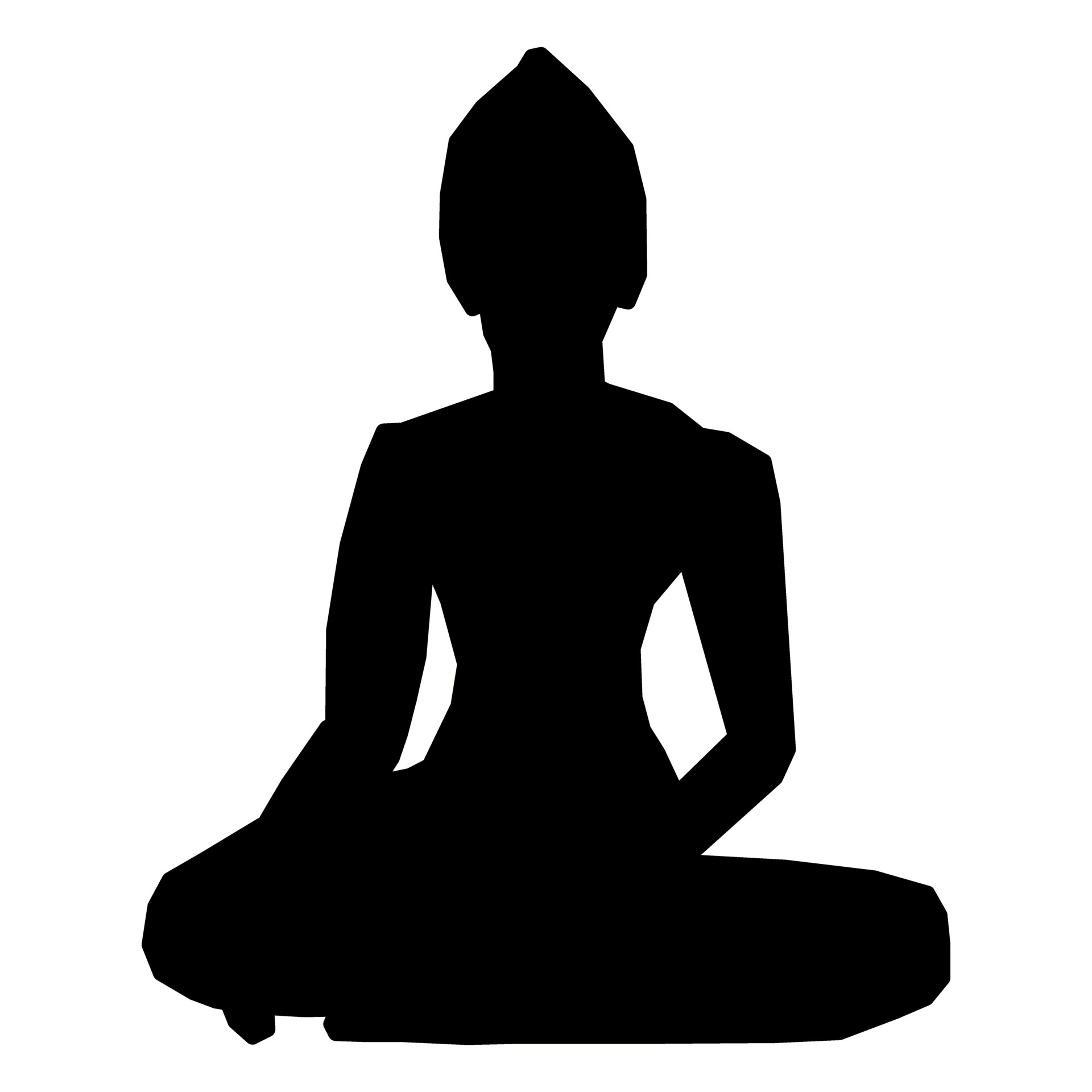 1920x1920 Silhouette Of Buddha Free Stock Photo