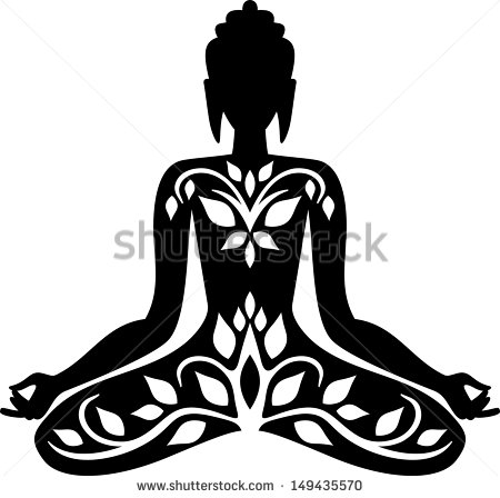 450x448 Buddha Silhouette Clipart
