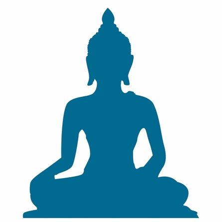 445x445 Indian Buddha Satin Wall Decal Buddha Buddha, Wall