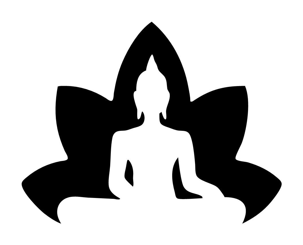 1058x854 Lotus With Buddha Silhouette Zen Decal Buda Buddha