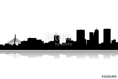 500x334 Buffalo City Skyline Vector Stock Image And Royalty Free Vector