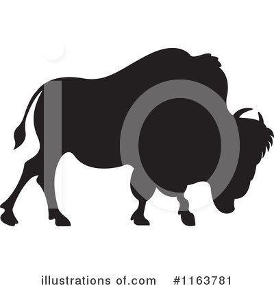 400x420 Buffalo Silhouette Clipart