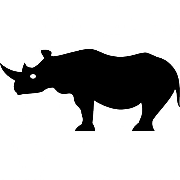 626x626 Buffalo Side View Silhouette Icons Free Download