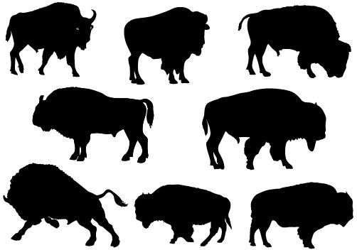 Buffalo Silhouette Clip Art at GetDrawings | Free download