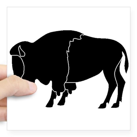 460x460 Buffalo Outline Stickers