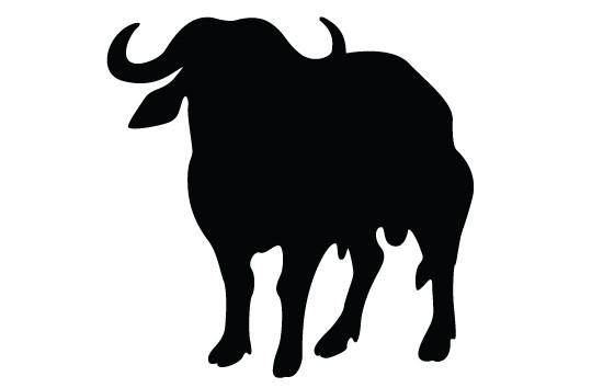 550x354 Buffalo Silhouette Vector Silhouettes Vector