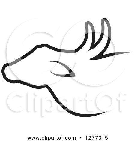 450x470 Clipart Of A Gold Buffalo Icon