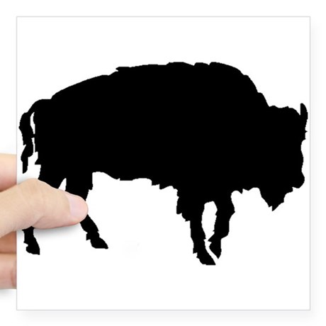 460x460 Buffalo Outline Stickers
