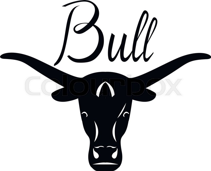 800x649 Logo Head Of A Bull. Icon Buffalo. Silhouette Of An American Bull