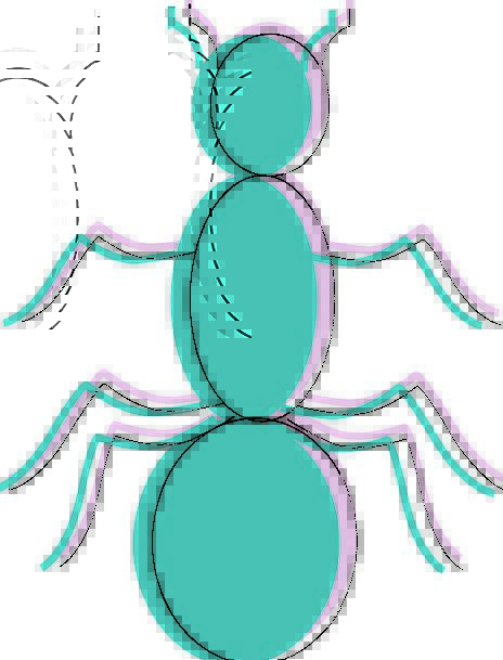 464x609 Silhouette, Outline, Elaborate, Ant, Purple, Colors, Insignia