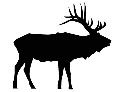 Bugling Elk Silhouette at GetDrawings | Free download