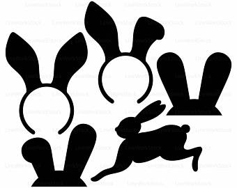340x270 Rabbit Vector Etsy