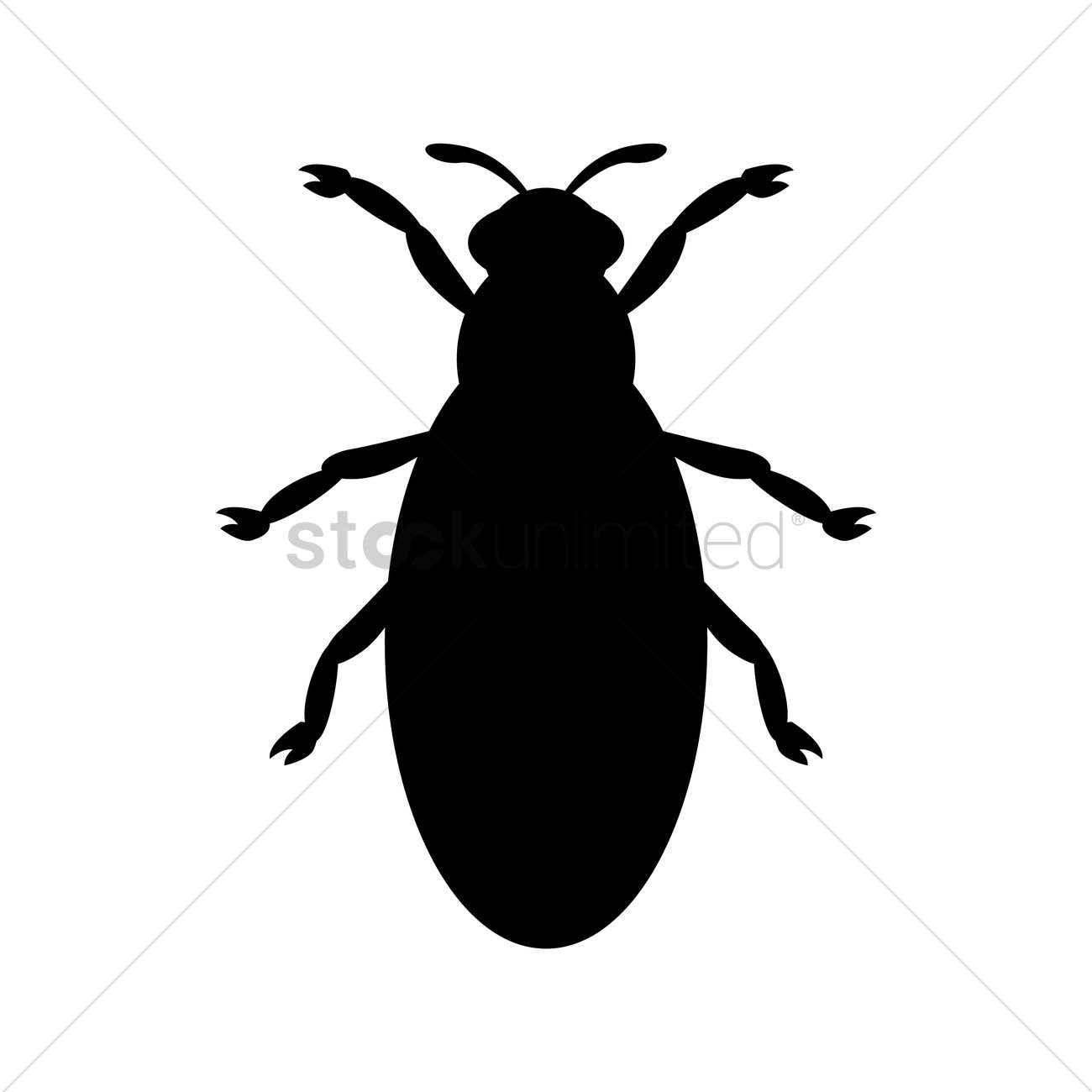 1300x1300 Bug Silhouette Vector Image