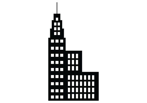 500x350 Free Building Silhouette Vector Clipart Vector Clipart