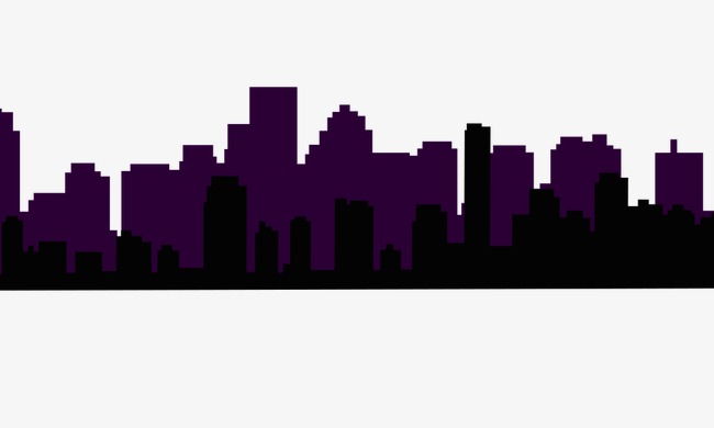 650x390 Silhouette Of City Building, City, Building Silhouette, Night View