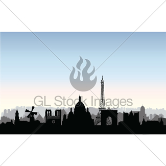 325x325 Moscow City Buildings Silhouette. Russian Urban Landscape Gl