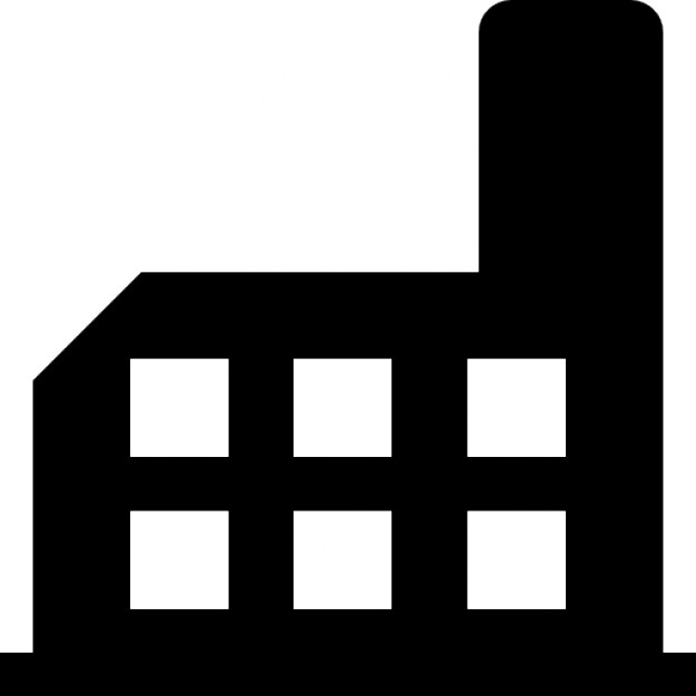 626x626 Factory Building Silhouette Icons Free Download