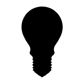 270x270 Light Bulb Silhouette Stencil Free Stencil Gallery
